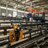 Ligne de production intelligente CNC pour le poinçonnage, le marquage et la cisaillement d'angles en acier, avec alimentation automatique pour la production d'angles en fer