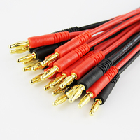 Câble de charge Mini Tamiya vers prise banane 4 mm 14AWG 300 mm pour batterie Lipo de drone RC et avion