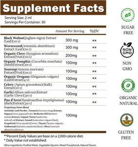 Complément Alimentaire Liquide aux Extraits <span class=keywords><strong>de</strong></span> Plantes (Noix <span class=keywords><strong>de</strong></span> Grenoble, Absinthe, <span class=keywords><strong>Clou</strong></span> <span class=keywords><strong>de</strong></span> <span class=keywords><strong>Girofle</strong></span> et Corossol) – Marque Blanche OEM - Product Image 5
