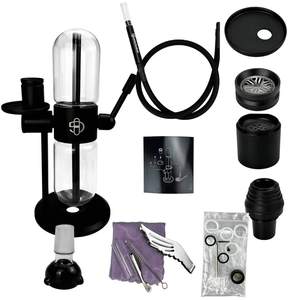 Set de Hookah Árabe Gravity, Hookah de Vidrio Giratoria, Hookah con Doble Filtro, Pipa - Product Image 1