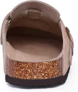 Sabots personnalisés avec semelle intérieure en liège souple et soutien de la voûte plantaire, sandales en cuir, sabots solides, style <span class=keywords><strong>Birkenstock</strong></span> - Product Image 4