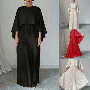 <span class=keywords><strong>Robe</strong></span> longue plissée élégante et décontractée pour femme, idéale pour les occasions sociales, les vacances et le quotidien – Vente en gros - Product Image 2