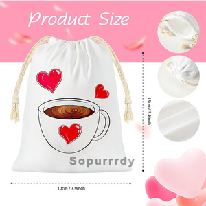 Bolsas de Algodón con Cordón y Logotipo Personalizado, Bolsas Reutilizables de Muselina Bordada para Guardar Objetos, Suministros para el Hogar y Bodas - Product Image 2
