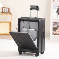 Chariot de voyage d'affaires de grande capacité valise à bagages cadre en aluminium résistant à l'usure avec roues universelles