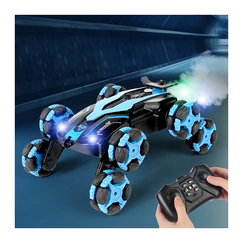 Высокая Скорость RC автомобили 8 колес RC спрей трюк гоночный автомобиль спрей дистанционное управление Зарядка автомобиля с легкой музыкой Led р/у дрейфующая машинка