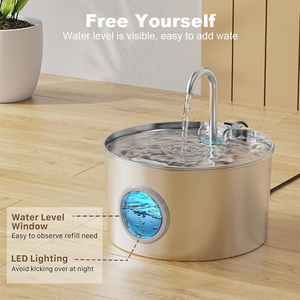 <span class=keywords><strong>Meilleure</strong></span> <span class=keywords><strong>fontaine</strong></span> à <span class=keywords><strong>eau</strong></span> automatique moderne et durable pour animaux de compagnie, écologique, 3,2 L, en acier inoxydable, distributeur d'<span class=keywords><strong>eau</strong></span> silencieux pour <span class=keywords><strong>chat</strong></span> avec USB - Product Image 2