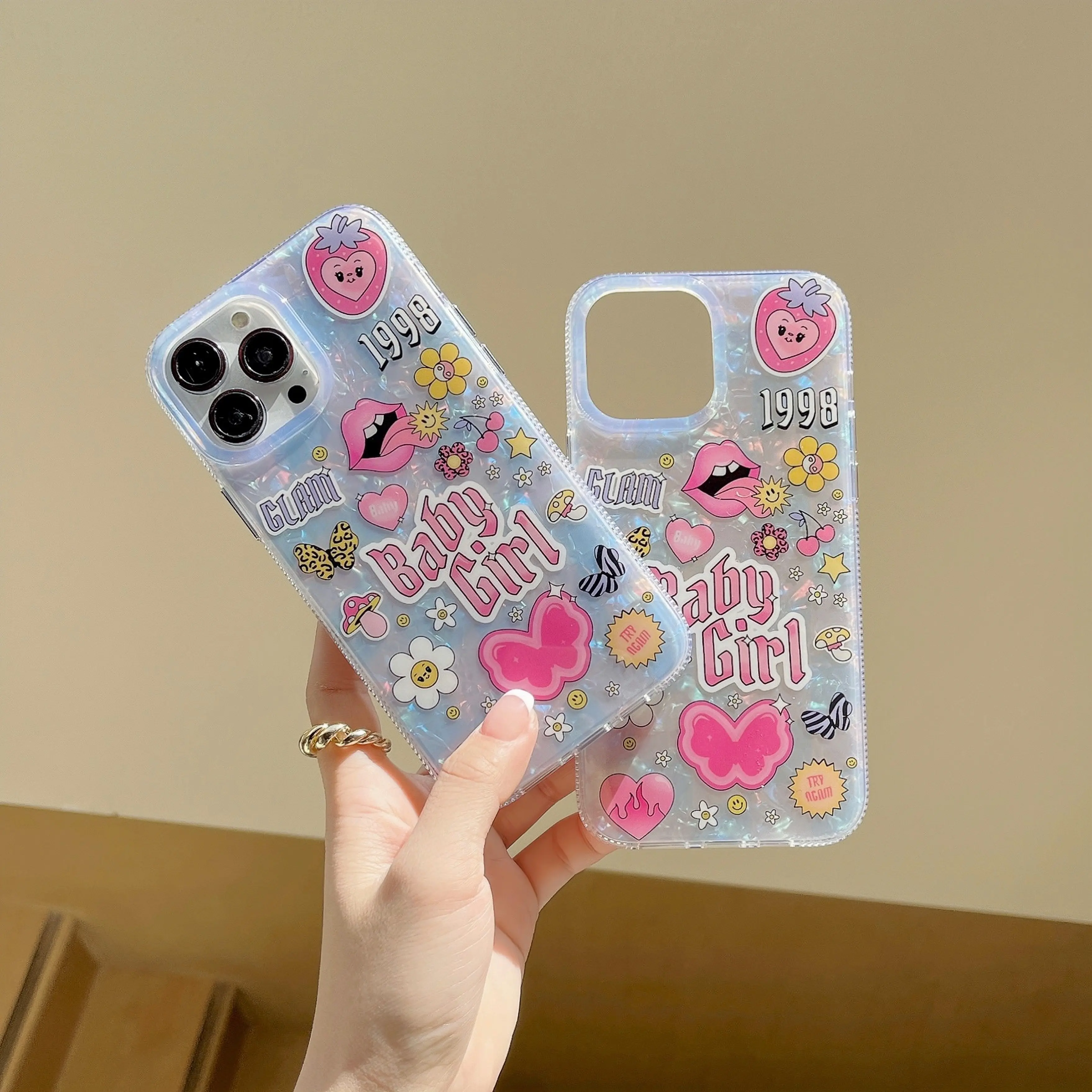 Fashion Cool IMD Cute Baby Girl INS for iPhone Cover for iPhone 14 Wholesale for iPhone MAX PRO 14 12 11 13 Phone Case