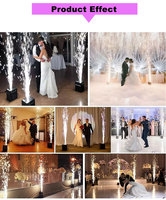 Machine à étincelles froides électrique 350W avec télécommande en fer pour effets de feux d'artifice de scène, mariages, DJ, fêtes et événements