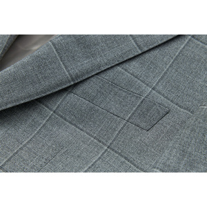 1505 Abito da <span class=keywords><strong>Uomo</strong></span> di Lusso <span class=keywords><strong>Grigio</strong></span>, 50% Lana e 50% Lino, Prezzo di Fabbrica all'Ingrosso, <span class=keywords><strong>Blazer</strong></span> Maschile - Product Image 6