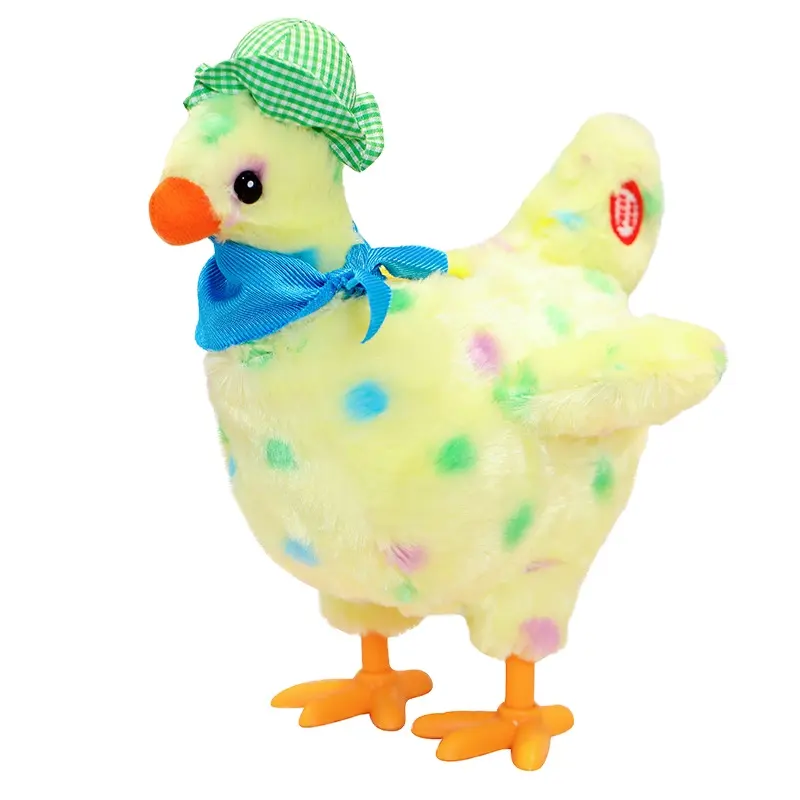 Adorkable 2023 la migliore vendita di uova di gallina che depongono peluche giocattolo di peluche di pollo magico musica elettrica regalo di danza giocattolo di anatra di natale