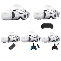 Nouvelles lunettes de réalité virtuelle 3D VR SHINECON G02EF+S9 avec manette BT pour téléphone portable, casque de jeu VR, lunettes intelligentes 3D VR