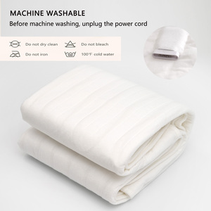 Couverture électrique en polyester à aiguilles douces de différentes tailles avec 3 niveaux de chauffage, coussin chauffant pour matelas - Product Image 5