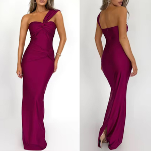 Robe <span class=keywords><strong>de</strong></span> soirée élégante et séduisante asymétrique à une épaule pour <span class=keywords><strong>femme</strong></span>, coupe ajustée, style crayon, pour occasions formelles, vente en gros, tenue <span class=keywords><strong>de</strong></span> soirée, <span class=keywords><strong>de</strong></span> bal ou <span class=keywords><strong>de</strong></span> banquet pour femmes - Product Image 3