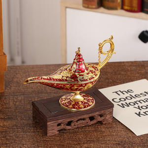 Lampe Magique d'Aladin Grande Petite Taille Rétro Alliage Européen Souhaitant Art Ornements Artisanat Décoratif <span class=keywords><strong>Russe</strong></span> - Product Image 6
