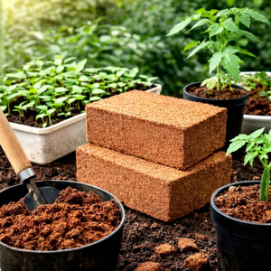 Eco2go Vietnam Low EC Coco Peat <b>Block</b> - 100% Natural Coconut <b>Coir</b> Coco Peat Biodegradable <b>Block</b> - Product Image 1