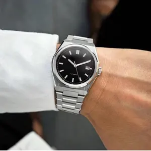 Mekanik saat hareketi Chronograph otomatik için Oem özel Logo su geçirmez lüks erkek Dial erkekler için moda kol saatleri saatler