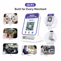 Мини-POS-терминал со сканером QR-кодов и NFC-ридером, поддерживающий динамические/статические QR-платежи для настольного использования