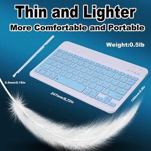 Personalizado portátil Mini recargable de plástico 78 teclas inalámbrico <span class=keywords><strong>Bluetooth</strong></span> teclado ratón conjunto para iPad Tablet - Product Image 4