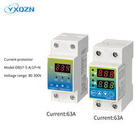 Voltmeter Elektronik Satu Fasa LED Proteksi Batas Dapat Diatur Regulator Tegangan Otomatis 220V AC 63A 10 KVA Tembaga PC