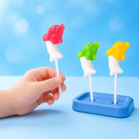 Schattige dolfijn lolly 3D dierenvormig snoep gemengde kleuren fruitlolly voor kinderfeestje cadeau bulk