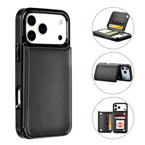 เคสโทรศัพท์ฝาพับหนัง PU พรีเมี่ยมแบบกำหนดเองมีขาตั้งป้องกันการตกหล่นกันกระแทกฝาครอบที่ทนทานสำหรับ Apple iPhone 17กล้อง - Product Image 2