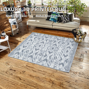 Tapis de luxe en coton abstrait bohème fait main, grande taille, idéal pour salon, chambre, bureau, hôtel, couloir – Vente chaude - Product Image 2