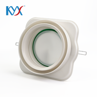 Clapet anti-retour en plastique moderne et minimaliste pour chauffage de salle de bain, pour ventilation domestique, à simple/double ouverture, avec amortisseur de reflux