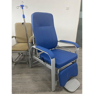 Fauteuil d'infusion simple et épaissi pour hôpital, inclinable avec repose-pieds, à usage médical - Product Image 2