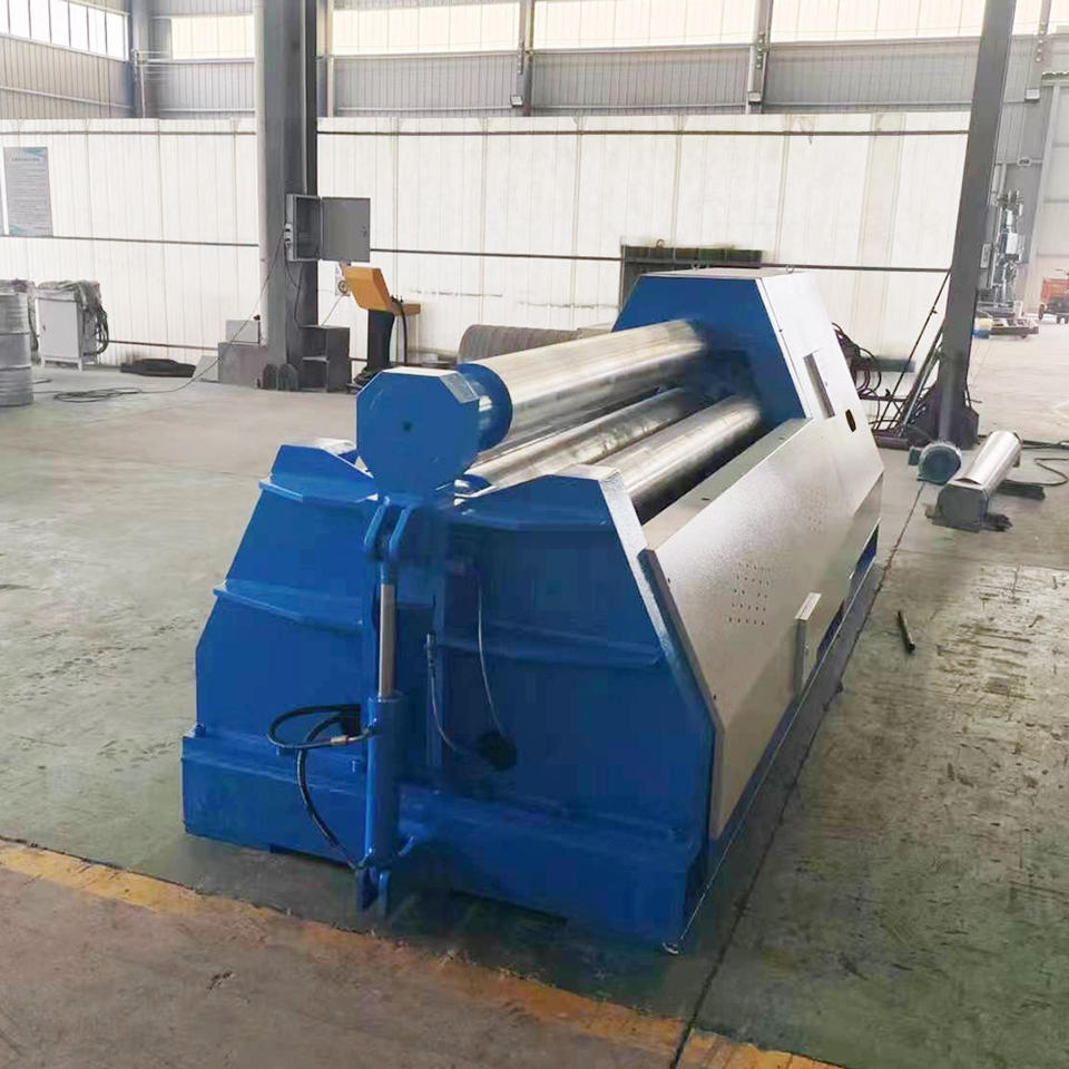 Hydraulic CNC 4 Roller Plate Bending Machine for Pressure Vessel ...
