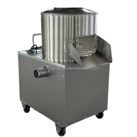 Commerciële automatische zoete aardappel- en gember-schilmachine, huishoudelijke kleine roestvrijstalen aardappelreinigings- en schilmachine