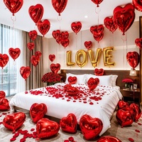 50 ballons en mylar métallisé en forme de cœur, 18 pouces, auto-scellants, qualité hélium, réutilisables, haute résistance, pour mariage, événement, fête, célébration