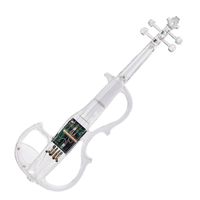 Prix usine Instruments à cordes de violon électrique de haute qualité Panneau professionnel en épicéa à tête d'érable jouant du violon OEM VL021813