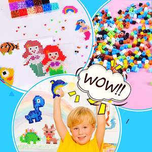 2025 Venta al por mayor: Set de 24 colores de cuentas Perler de 5mm para planchar DIY, cuentas Hama creativas de EVA para educación infantil ¡Venta caliente! - Product Image 2