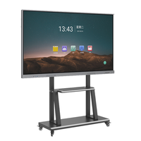Tableau blanc interactif numérique pour salle de classe, écran tactile LCD plat 4K 120Hz 40 points, pour l'enseignement scolaire et les conférences
