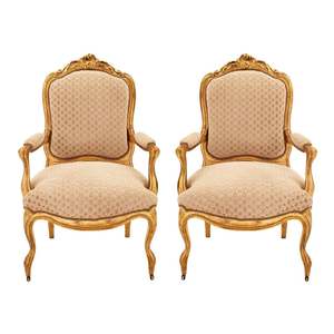 Cadre en bois massif classique royal de loisirs de style français <span class=keywords><strong>peinture</strong></span> de couleur or Fauteuils royaux - Product Image 1