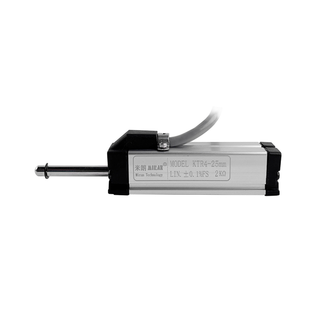 For KTR4 Back Spring IP65 Rated Aluminum High Precision 0.1% Linearity 36V DC Linear Displacement Resistive Sensor for