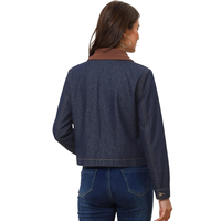 Fabricant de jeans sur mesure – Nouvelle collection automne-printemps – Veste en jean décontractée slim fit pour femme