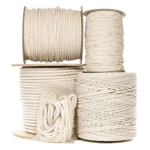 All Gear Cotton Weep Cord Rope 1/4" Macrame 100% Solid Braid Natural Cotton Rope