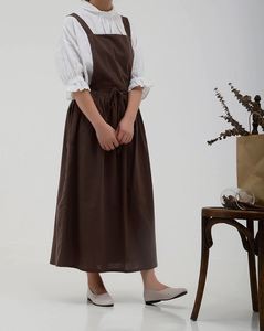 Wholesale Linen Baker Cooking Cotton Kitchen Japanese Chef Fabric Sleeveless <b>Apron</b> - Product Image 4