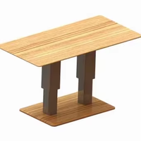 Table basse rectangulaire réglable en hauteur avec vérin à gaz stable ADA Manufacturer, double colonnes, pour salon
