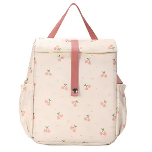 Yuhong Custom ized Korea Lady Bag Reise rucksack für Frauen Kinder Rucksack Roll Top Oxford Printed Fresh Shoulder Backpack