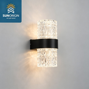 Lampe murale LED extérieure à énergie solaire avec source lumineuse E27, étanche, pour entrée de villa, cour, balcon, pilier - Product Image 1