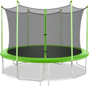 8FT 10FT 12FT 14FT copertura a molla in PVC imbottitura rete protettiva per esercizi di Fitness all'aperto trampolino per saltare