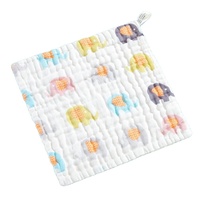 Serviette en mousseline bio pour bébé 30x30cm 6 couches 400TC douce absorbante personnalisable
