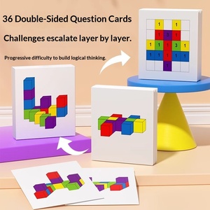 Gioco da Tavolo Educativo 3D per Due Giocatori con Blocchi da Costruzione - Product Image 4