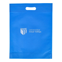 Sacs de courses personnalisés en non-tissé recyclé non-laminé à découpe en D thermoscellable, sacs fourre-tout non-tissés East Coast Packing
