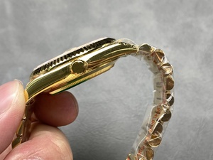 Reloj Mecánico de Lujo, Super Calidad, Resistente al Agua, 40mm, Fábrica KF, Acero 904L, Movimiento 2836, 228238, Peso 215g, Dorado, Números Romanos - Product Image 4