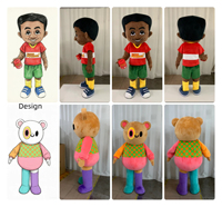 Costume de mascotte adulte personnalisé, motif renne de dessin animé, pour cosplay, danse et défilés, idéal pour les fêtes de Noël (MOQ 1 pièce)