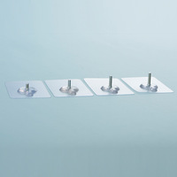Cintres muraux simples adhésif fort en plastique placard armoire étagère chevilles clous en acier inoxydable pour cuisine salon affiche vis