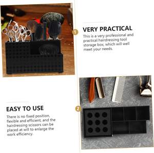 Tijeras para el cabello, estantes de almacenamiento grandes, caja de herramientas, herramienta de peluquería, soporte de tijera para peluquería - Product Image 3